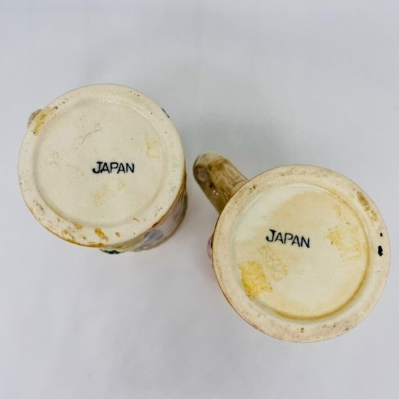 Set of 2 Vintage Hand Painted Ceramic Mini German Beer Steins Made In Japan - Picture 3 of 3